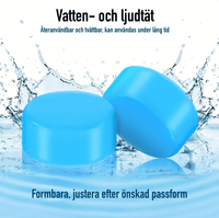 Muotoutuvat silikonikorvatulpat säilytysboksilla – 12-pakkaus