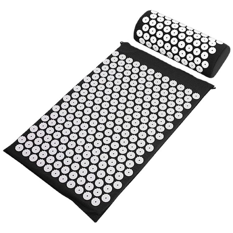 Akupressuurimatto ergonomisella niskatyynyllä rentoutumiseen