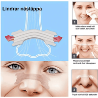 Anti-kuorsausnauhat nenälaajentajalla vapaampaan hengitykseen (20-pakkaus)