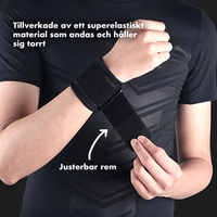 Atleetinen ranteen tuki joustavalla tuella harjoitteluun