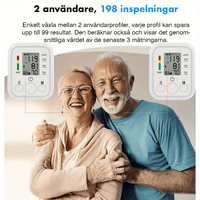 Digitaalinen verenpainemittari muistitoiminnolla 99 mittausta varten