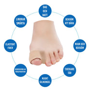 Pehmeä varvasseurain hallux valgus – 2-pakkaus