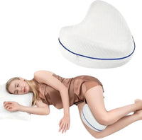 Ergonominen jalkatuki tyyny muistivaahtomuovista kyljellään nukkuville