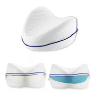 Ergonominen jalkatuki tyyny muistivaahtomuovista kyljellään nukkuville