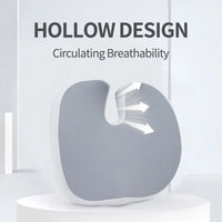 Ergonominen istuintyyny muistivaahtomuovista häntäluun tukemiseen