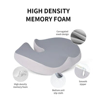 Ergonominen istuintyyny muistivaahtomuovista häntäluun tukemiseen