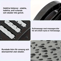 Ergonominen jalkatuki jalkojen ja selän purkamiseen
