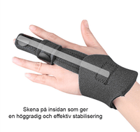 Sormituki ranteen tuella stabilointia varten