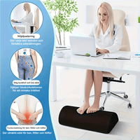 Ergonominen jalkatuki irrotettavalla pestävällä päällisellä