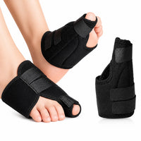 Hallux valgus nattstöd med justerbara remmar som ger stöd och hjälper till att hålla stortån i ett mer neutralt läge.