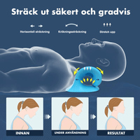 Kiropraktinen niskatyyny niskan venytykseen ja tuentaan