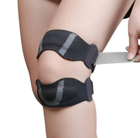 Säädettävä polvituki patellajänteelle kohdistetulla purkamisella