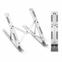Laptopställ i aluminium med hopfällbar konstruktion