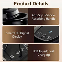 Sähkökäyttöinen hierontalaite lämmitysmahdollisuudella koko keholle