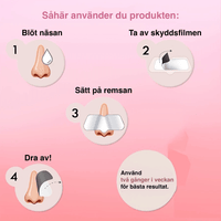 Mustapäiden plästerit huokosten syväpuhdistukseen – 15 kpl