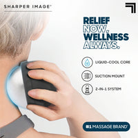 Sharper Image Ice Roller med kylande massageboll för användning på nacke och axlar