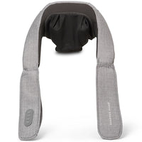 Sharper Image Realtouch Shiatsu Wireless framifrån med massagehuvudena i nackpartiet