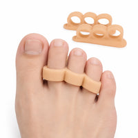 Silikoninen varvasseurain sisäänrakennetulla jalkatuella (2-pack)