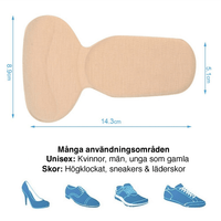 Geelipohjaiset kengänhankaussuojat hälsporre (2 kpl)
