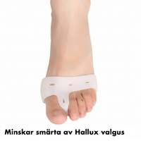 Pehmeä hallux valgus -suoja 2-pakkauksessa – keventää isovarvasnivelttä