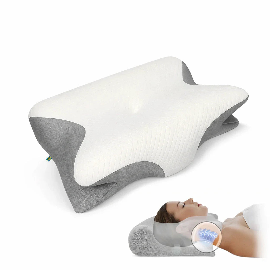 Ergonominen muistivaahtomuovinen tyyny kaikille nukkumisasennoille