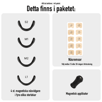 Magnetinen nenälaajentaja paremman hengityksen takaamiseksi unen aikana