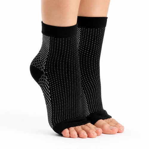 Elastisk stödstrumpa för fot och häl (2 st)
