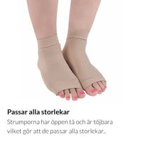 Tukisukka kantapään kannalle sisäänrakennetulla geelipatjalla