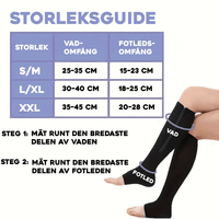 Tukisukat vetoketjulla helppoa pukemista ja riisumista varten