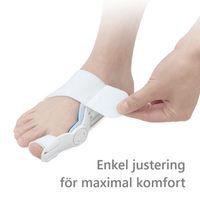 Isovarpaankorjaaja kääntyvällä tuella hallux valgus