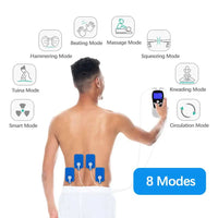 TENS/EMS-massageapparat med trådlös elektrisk nervstimulering