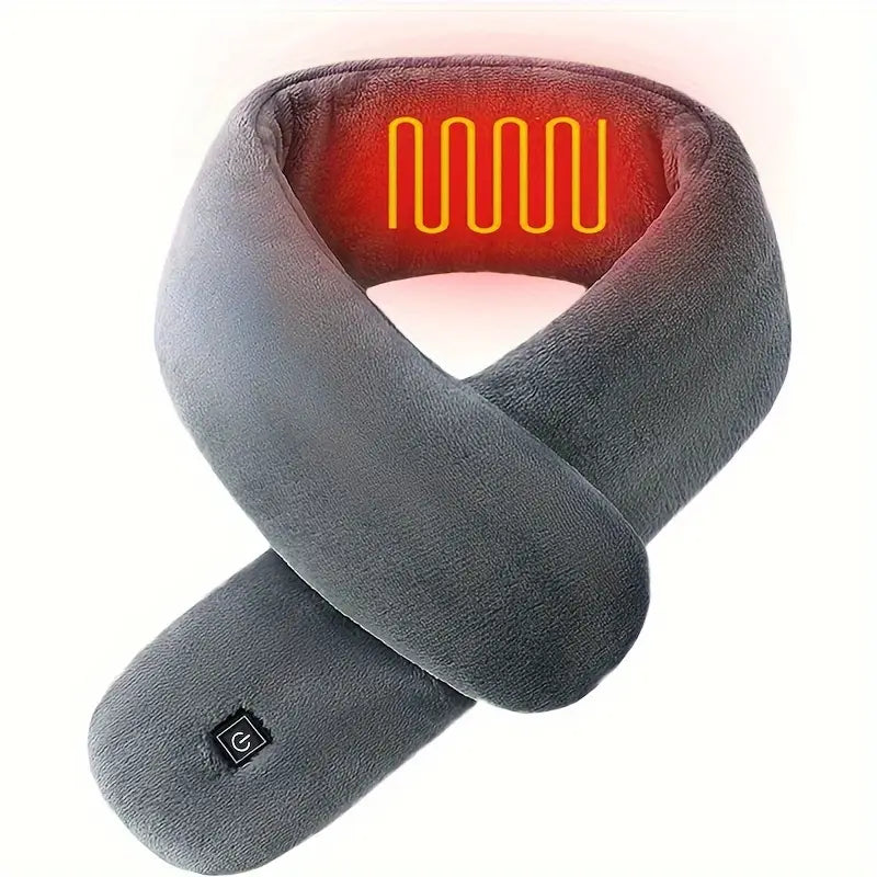 Lämmitettävä huivi kolmella säädettävällä lämpöasetuksella ja USB-lataus